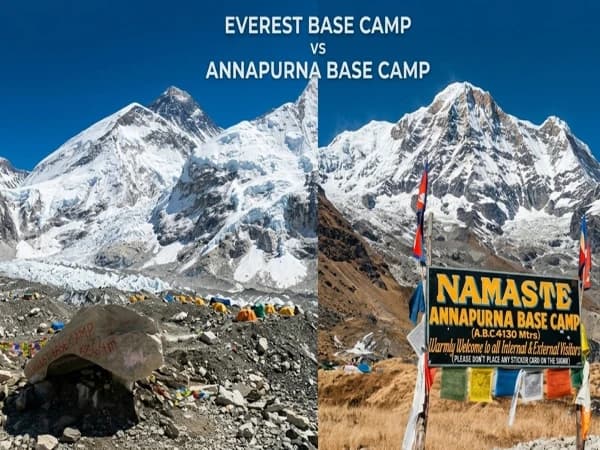 Everest Base Camp vs Annapurna Base Camp