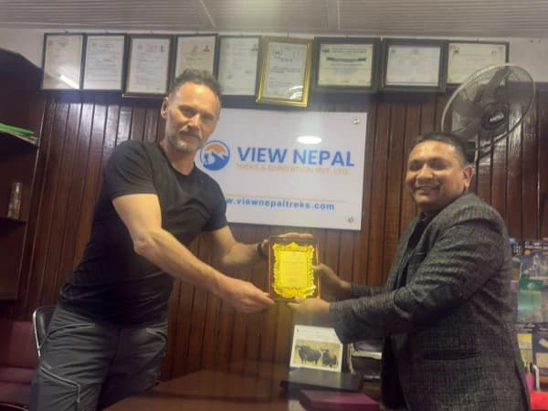 Andrea Nadalet Award View Nepal Treks Kathmandu