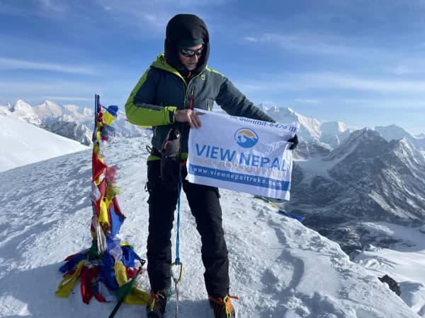 Himalayan Prayer Flags Mera Peak Trek