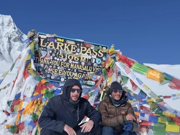 Larke Pass Manaslu View