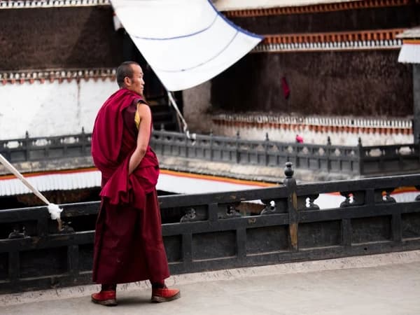 Monk In Temple